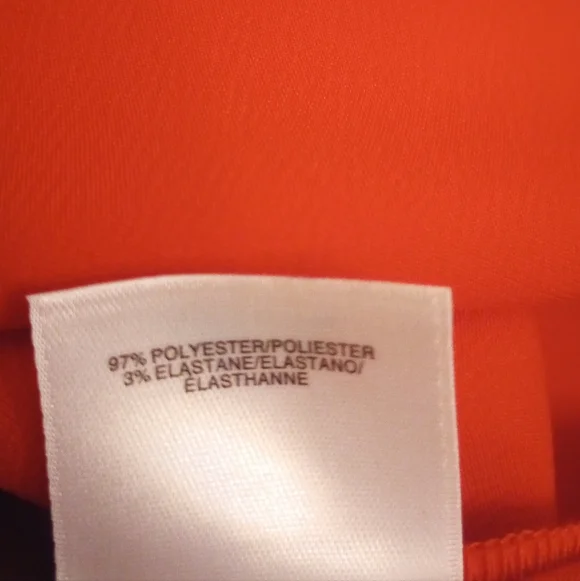 Anne Klein Red Button-Down Shirt with Gold Accents Size Large - Picture 9 of 10